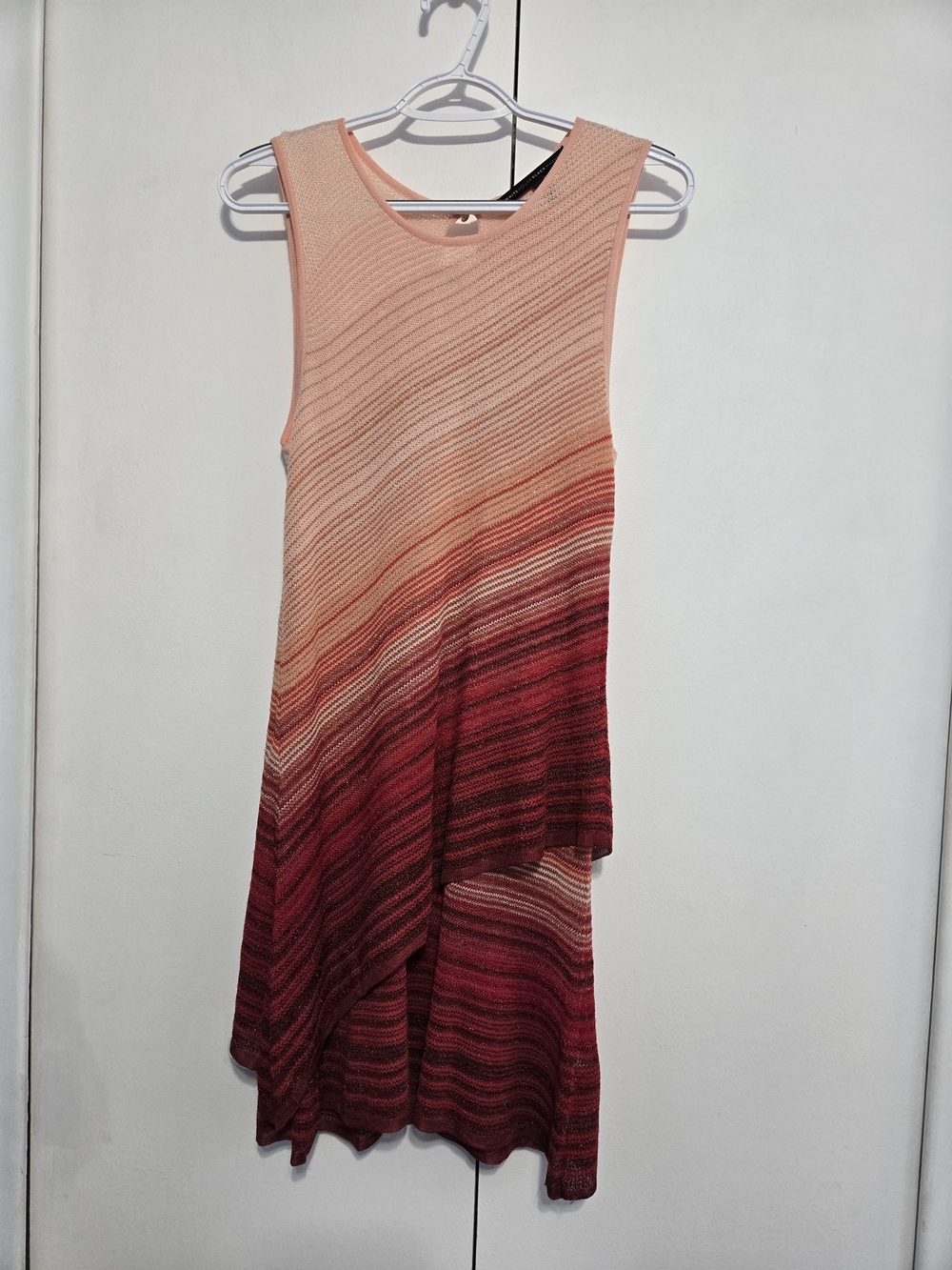 White House Black Market Ombre Sleeveless Sweater Dress Small